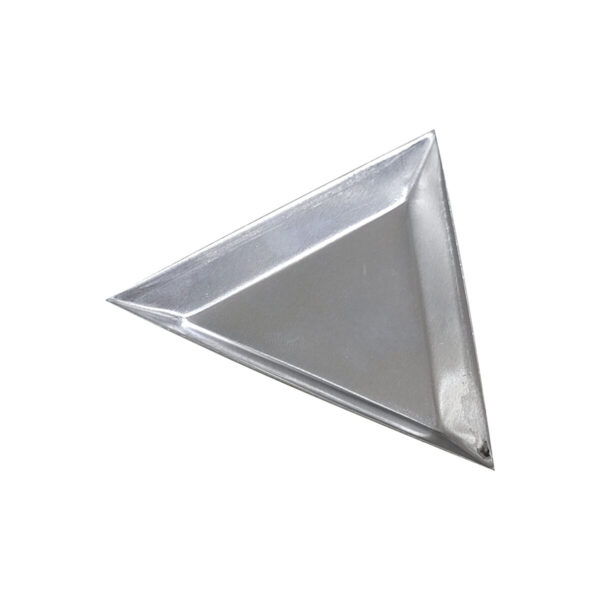 bandeja triangular metalíca