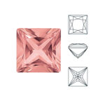 Topacio Peach Cuadrado 4X4Mm